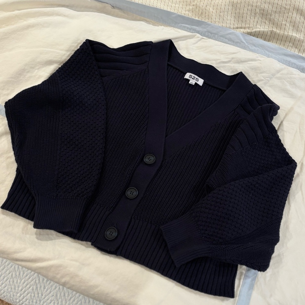 Navy 525 America Cardigan Sweater
